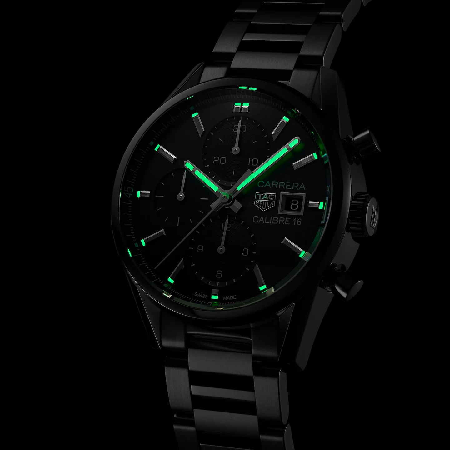 Tag Heuer Carrera Men's Black Chronograph Watch - Image 6