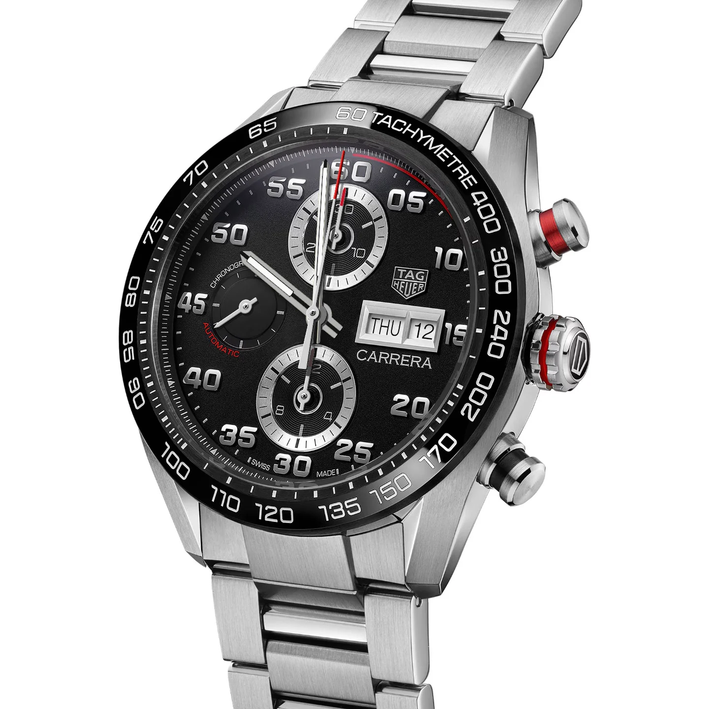 Tag Heuer Carrera Men's Black Chronograph Watch - Image 2