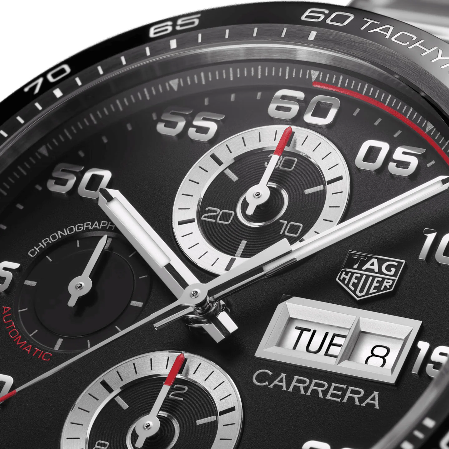 Tag Heuer Carrera Men's Black Chronograph Watch - Image 5