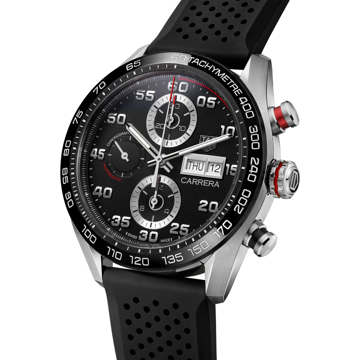 Tag Heuer Carrera Men's Black Chronograph Watch - Image 2