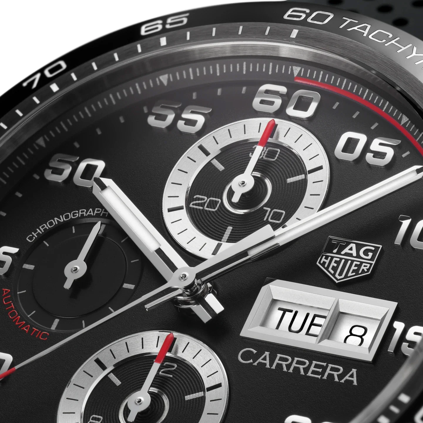 Tag Heuer Carrera Men's Black Chronograph Watch - Image 5