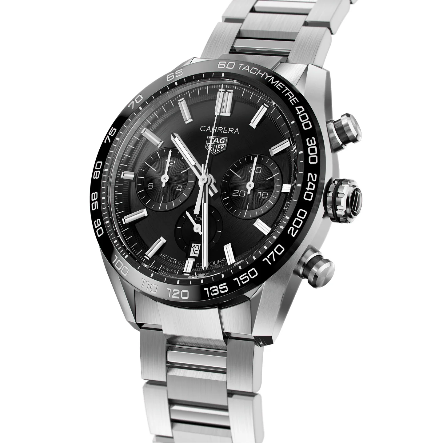 Tag Heuer Carrera Men's Black Chronograph Watch - Image 2