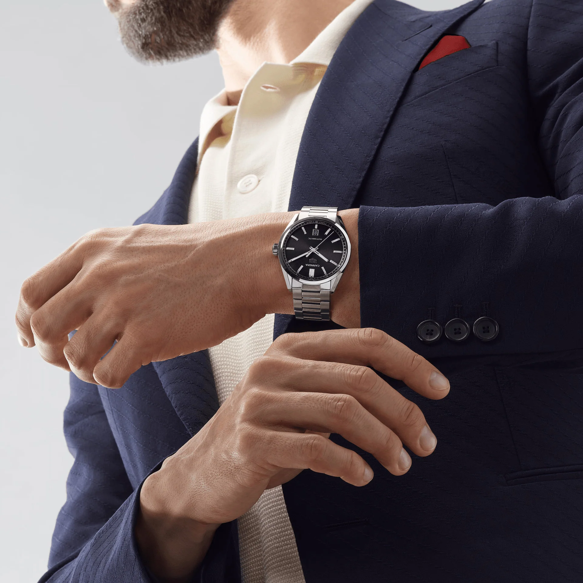 TAG Heuer Carrera Men's Black Date Automatic Watch - Image 6