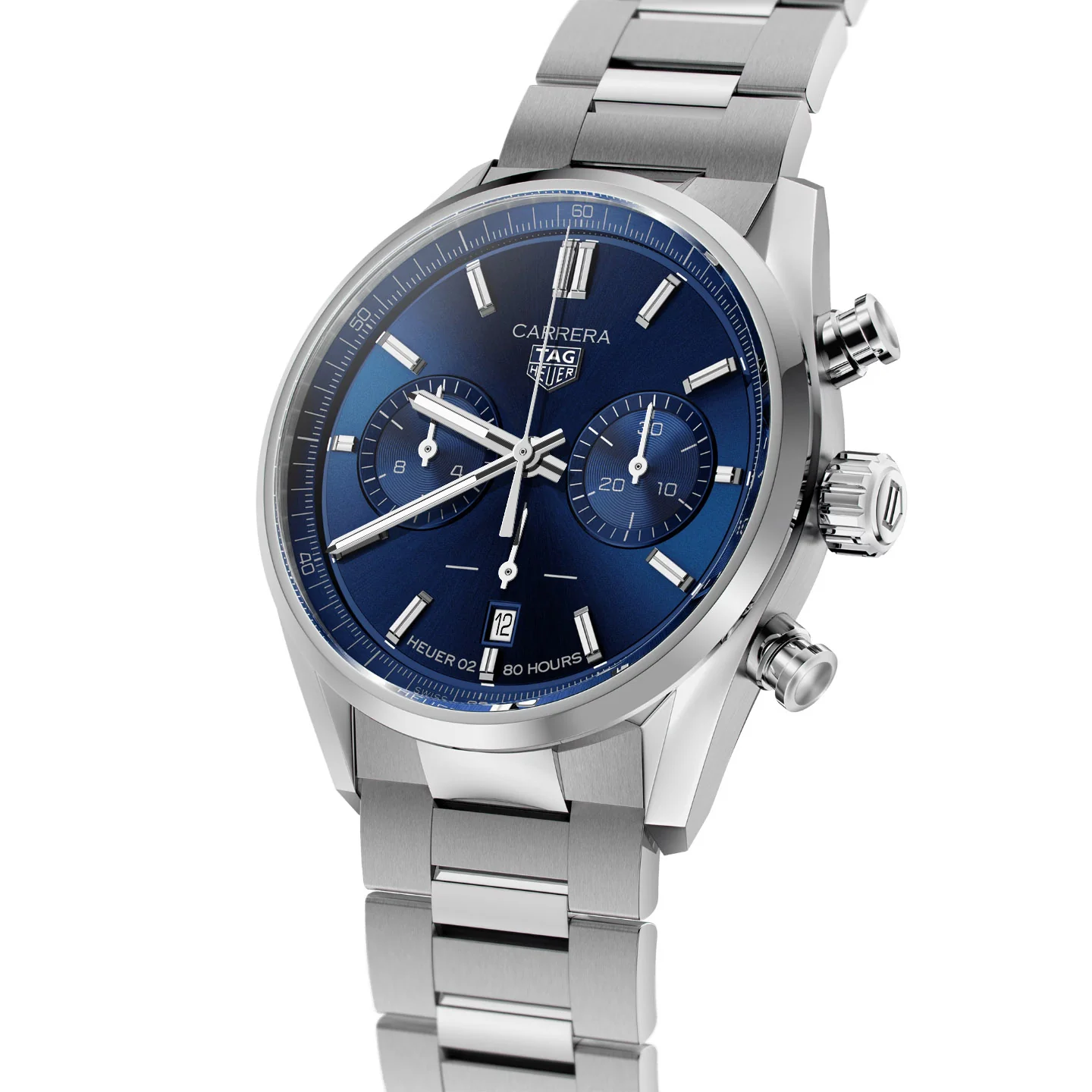 Tag Heuer Carrera Men's Blue Chronograph Watch - Image 2
