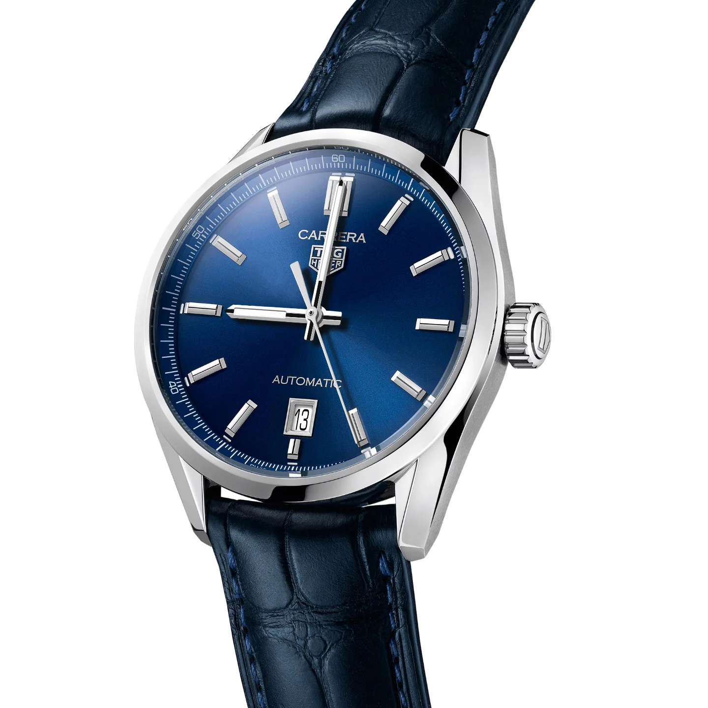 TAG Heuer Carrera Men's Blue Date Automatic Watch - Image 2