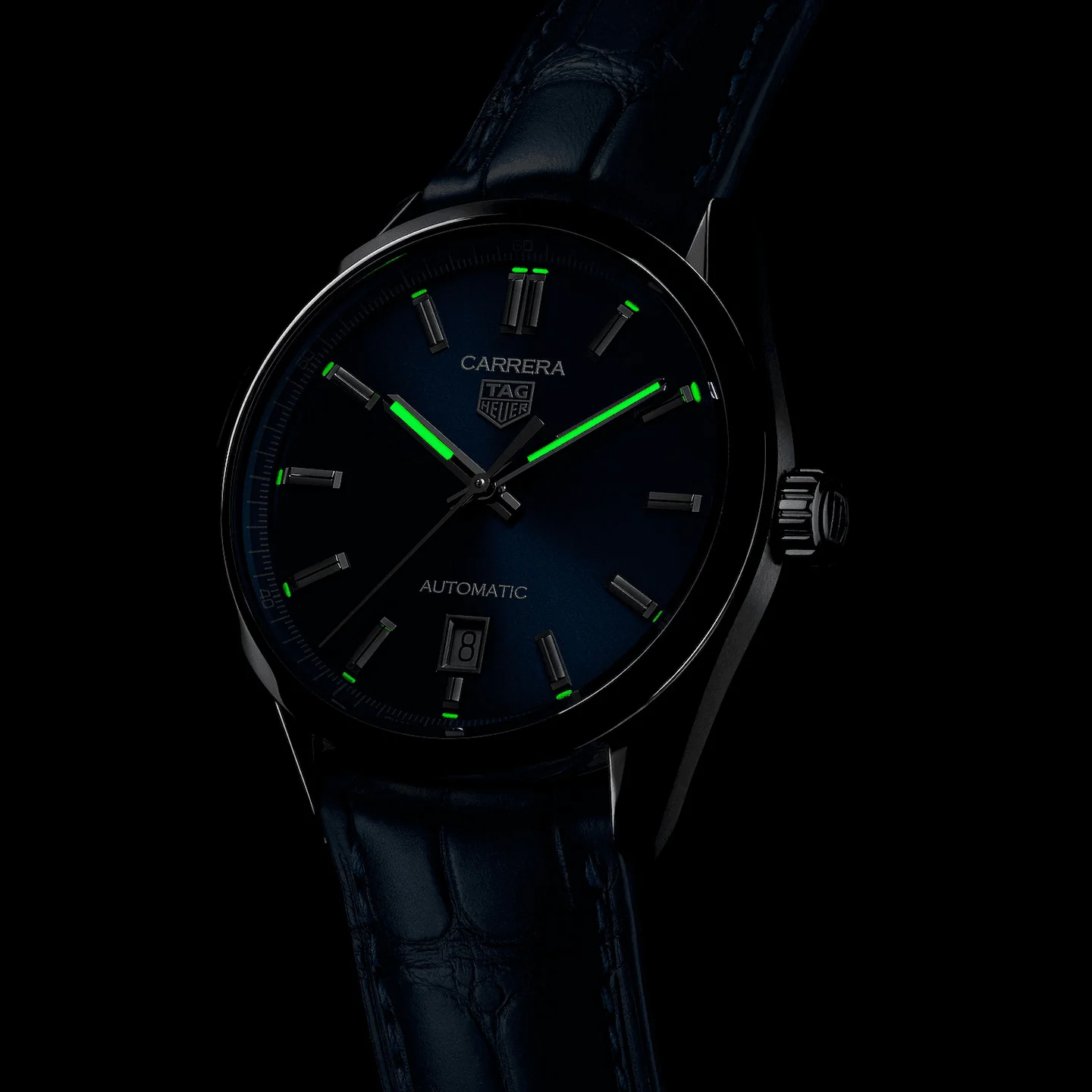 TAG Heuer Carrera Men's Blue Date Automatic Watch - Image 6