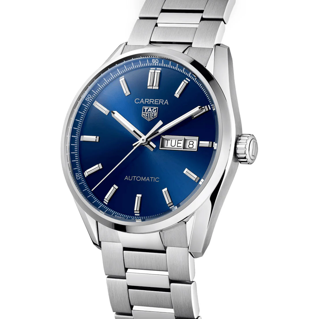 TAG Heuer Carrera Men's Blue Day-Date Automatic Watch - Image 2