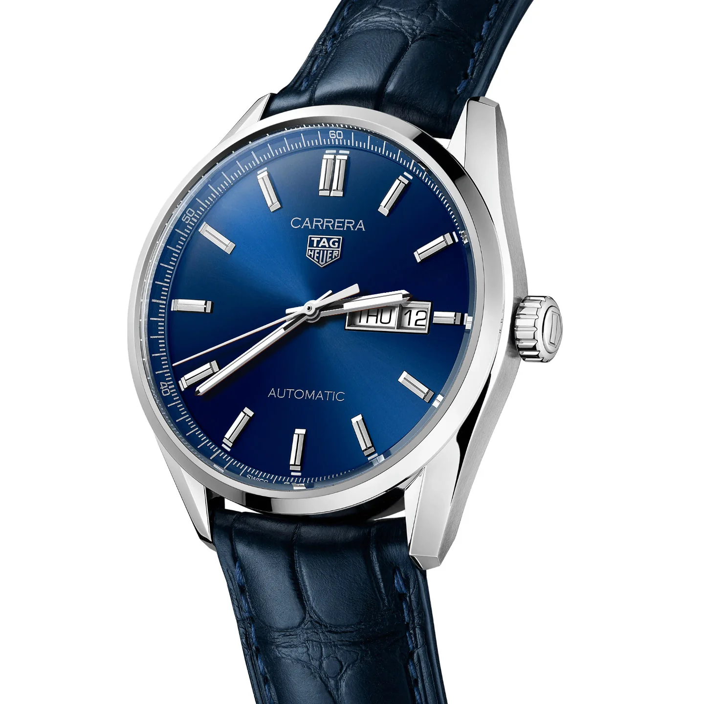 TAG Heuer Carrera Men's Blue Day-Date Automatic Watch - Image 2