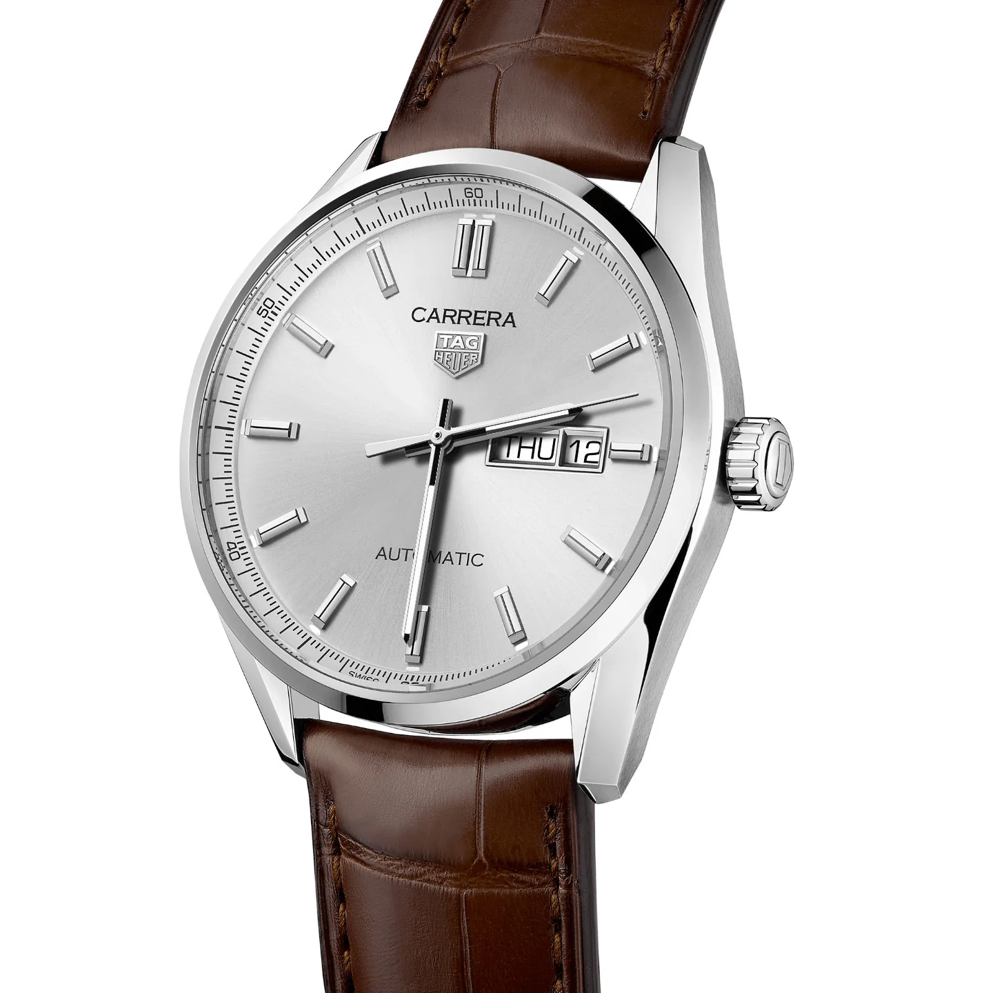 TAG Heuer Carrera Men's Brown Day-Date Watch - Image 2