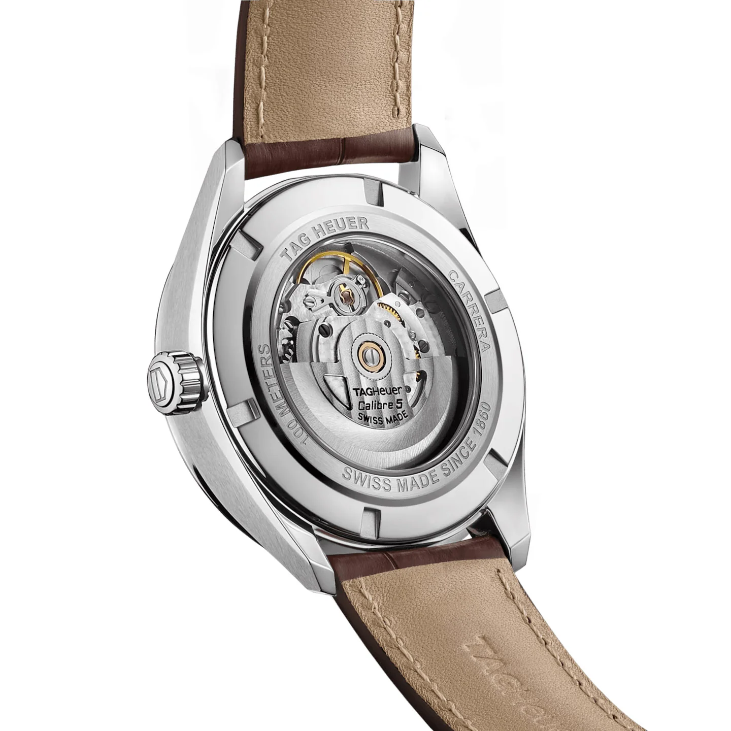 TAG Heuer Carrera Men's Brown Day-Date Watch - Image 3