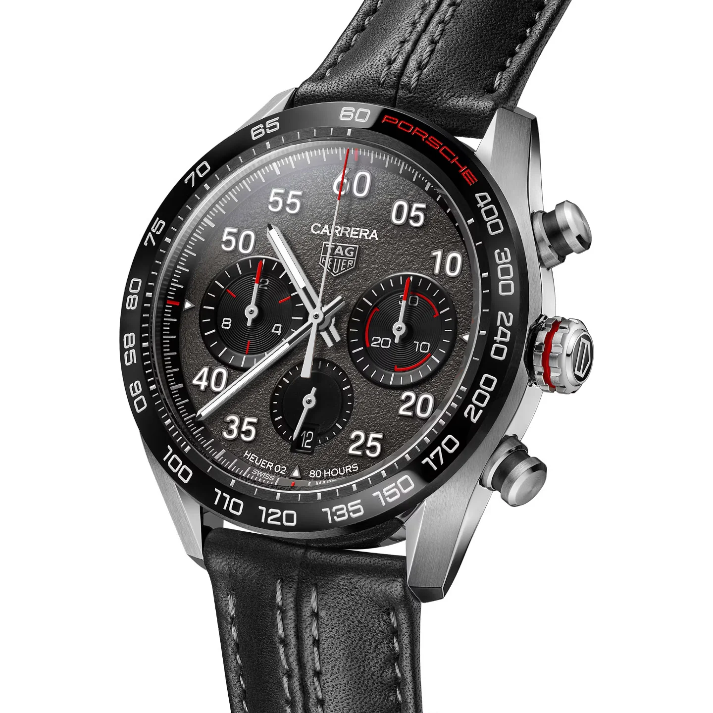 Tag Heuer Carrera Men's Grey Chronograph X Porsche Special Edition Watch - Image 2