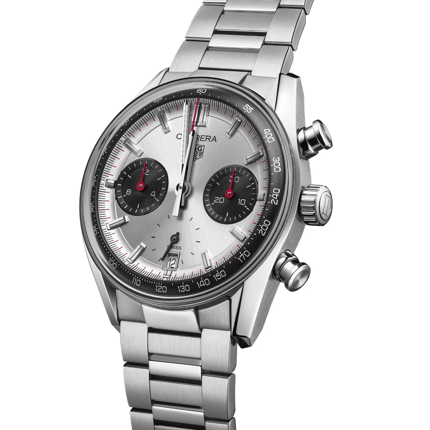 TAG Heuer Carrera Men's Silver Chronograph Watch - Image 2