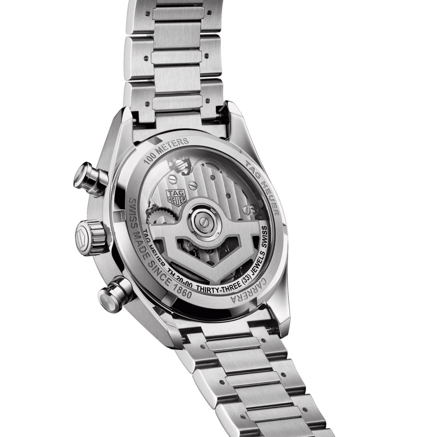 TAG Heuer Carrera Men's Silver Chronograph Watch - Image 3