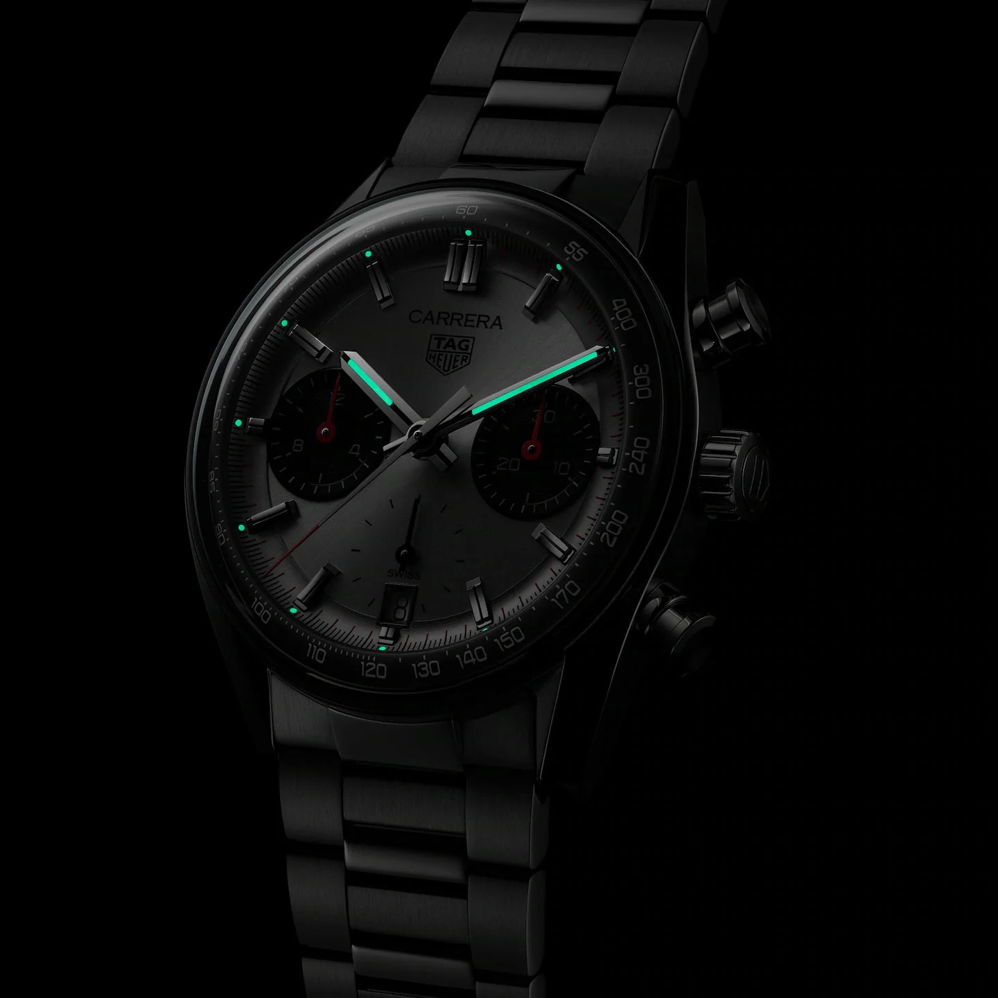 TAG Heuer Carrera Men's Silver Chronograph Watch - Image 6