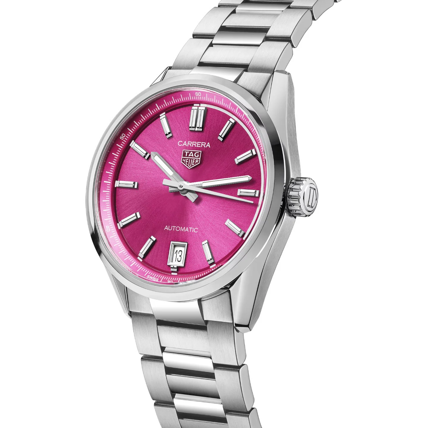 TAG Heuer Carrera Unisex Pink Automatic Watch - Image 2