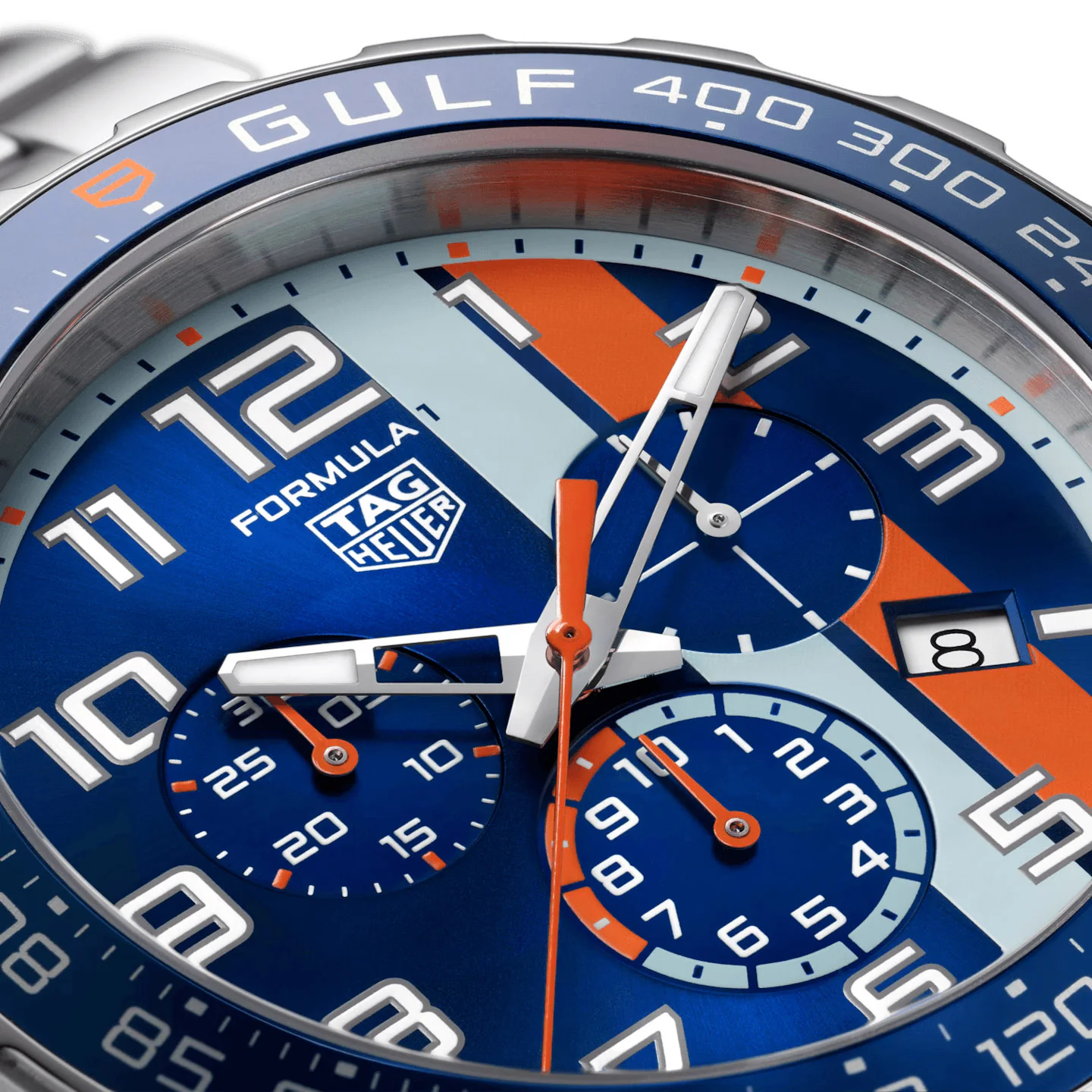 Tag Heuer Formula 1 Men's Gulf Special Edition Blue Chronograph Watch - Image 5