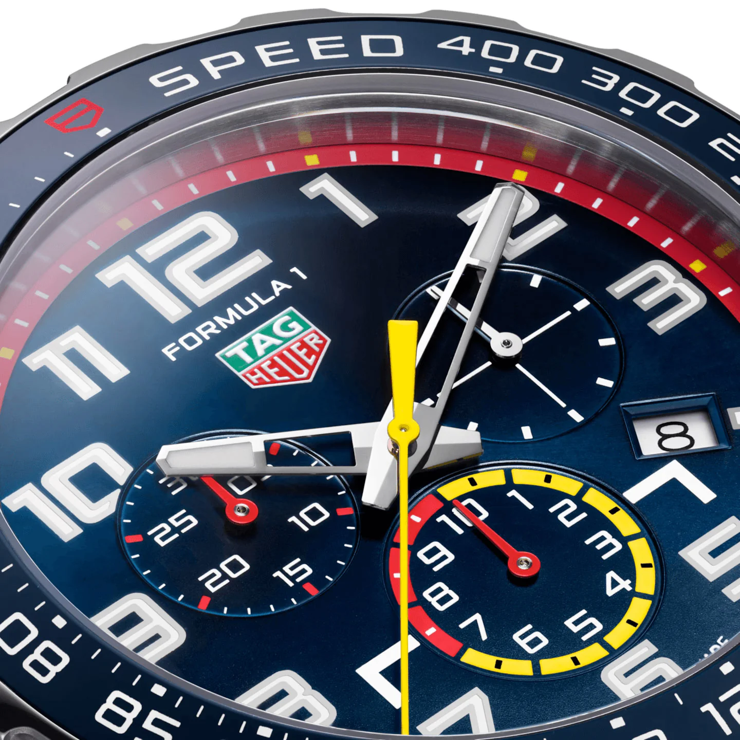 Tag Heuer Formula 1 Men's Red Bull Racing Special Edition Silver Blue Chronograph Watch - Image 5