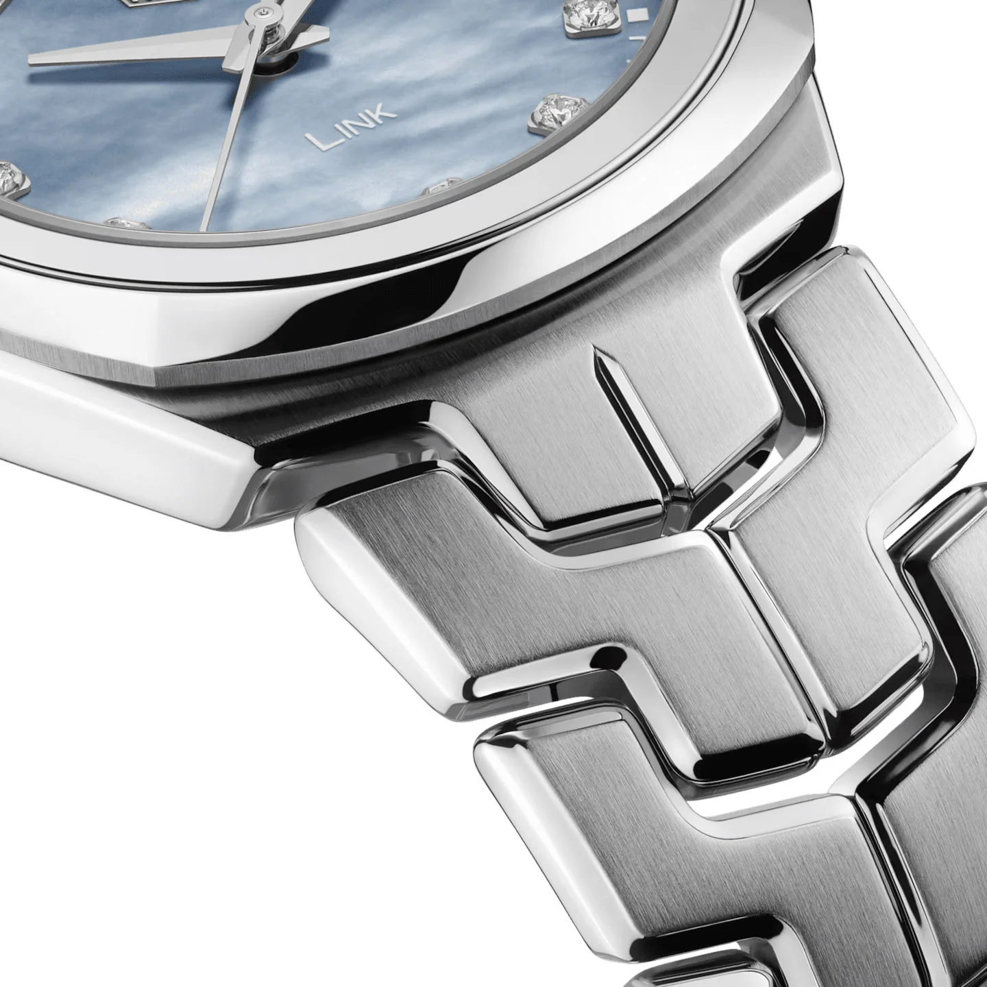 TAG Heuer Link Ladies Diamond Blue Quartz Watch - Image 6