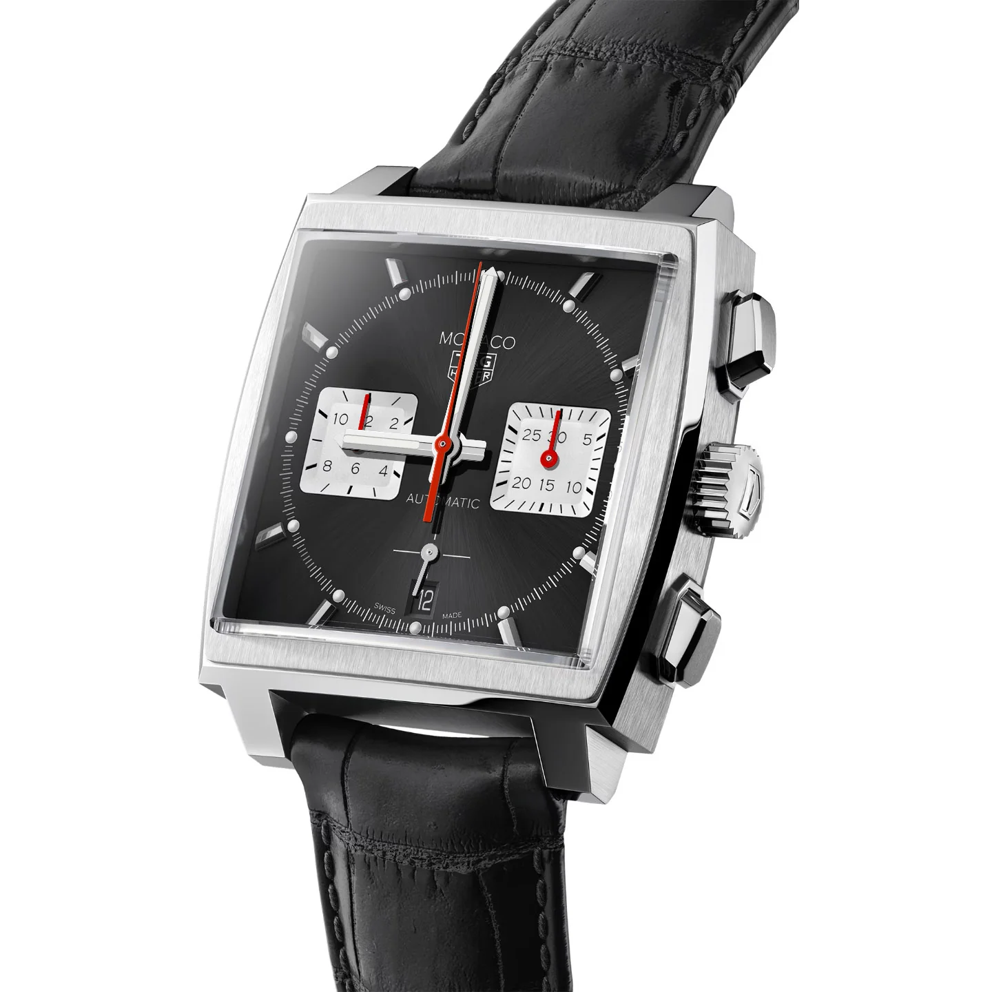 Tag Heuer Monaco Men's Black Chronograph Watch - Image 2