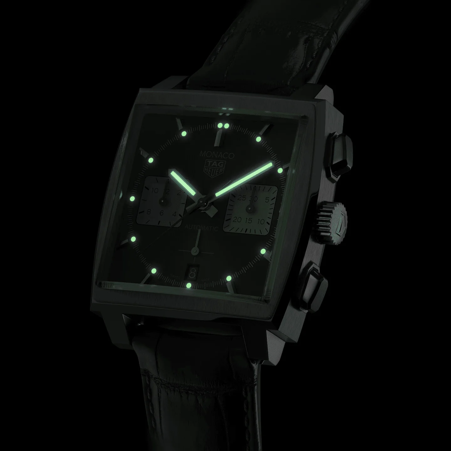 Tag Heuer Monaco Men's Black Chronograph Watch - Image 6