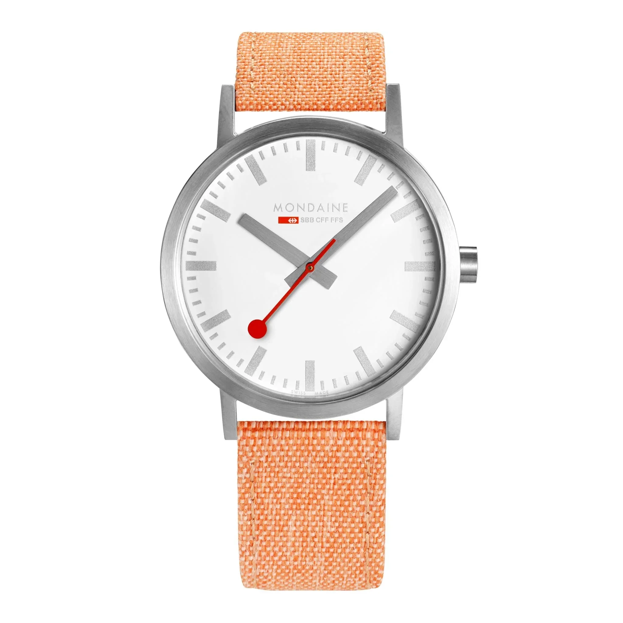 Mondaine Watch Classic Citrus Orange