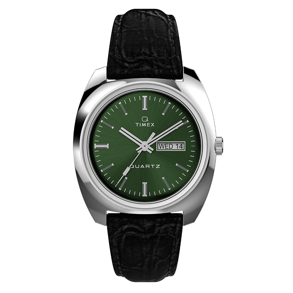 Timex 1978 Day Date Men's Green Watch