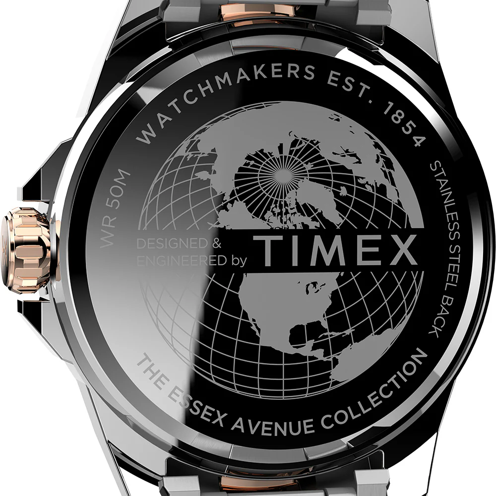 Timex Essex Men's Two-Tone Rose Gold Watch - Image 2