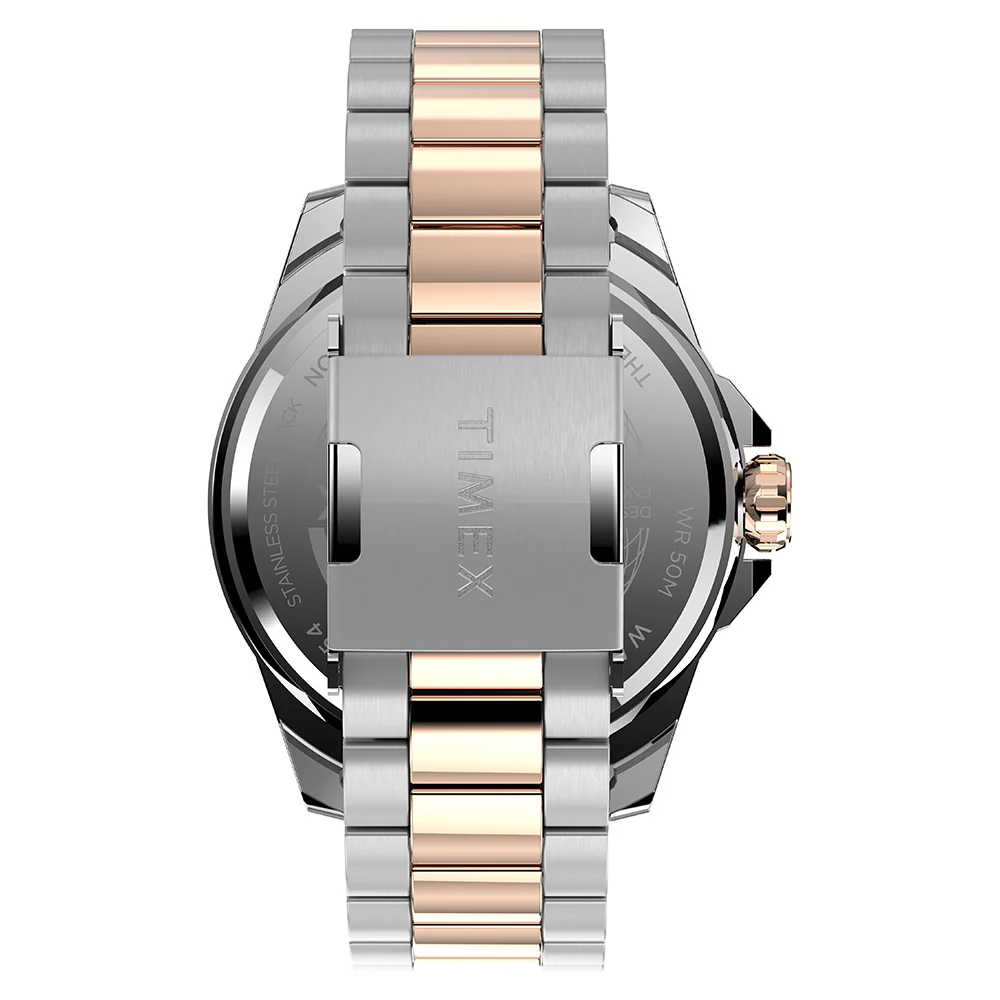 Timex Essex Men's Two-Tone Rose Gold Watch - Image 4
