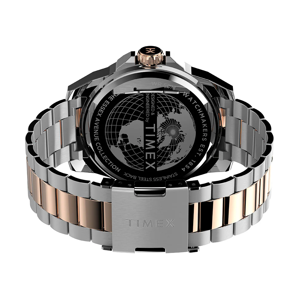 Timex Essex Men's Two-Tone Rose Gold Watch - Image 5
