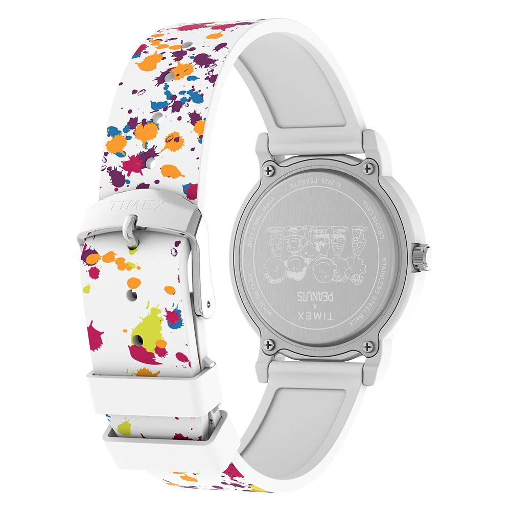 Timex Peanuts Weekender Color Rush Unisex White Watch - Image 4