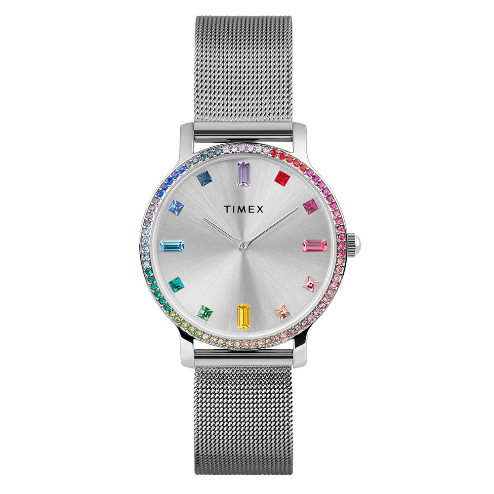 Timex Transcend Ladies Silver Watch