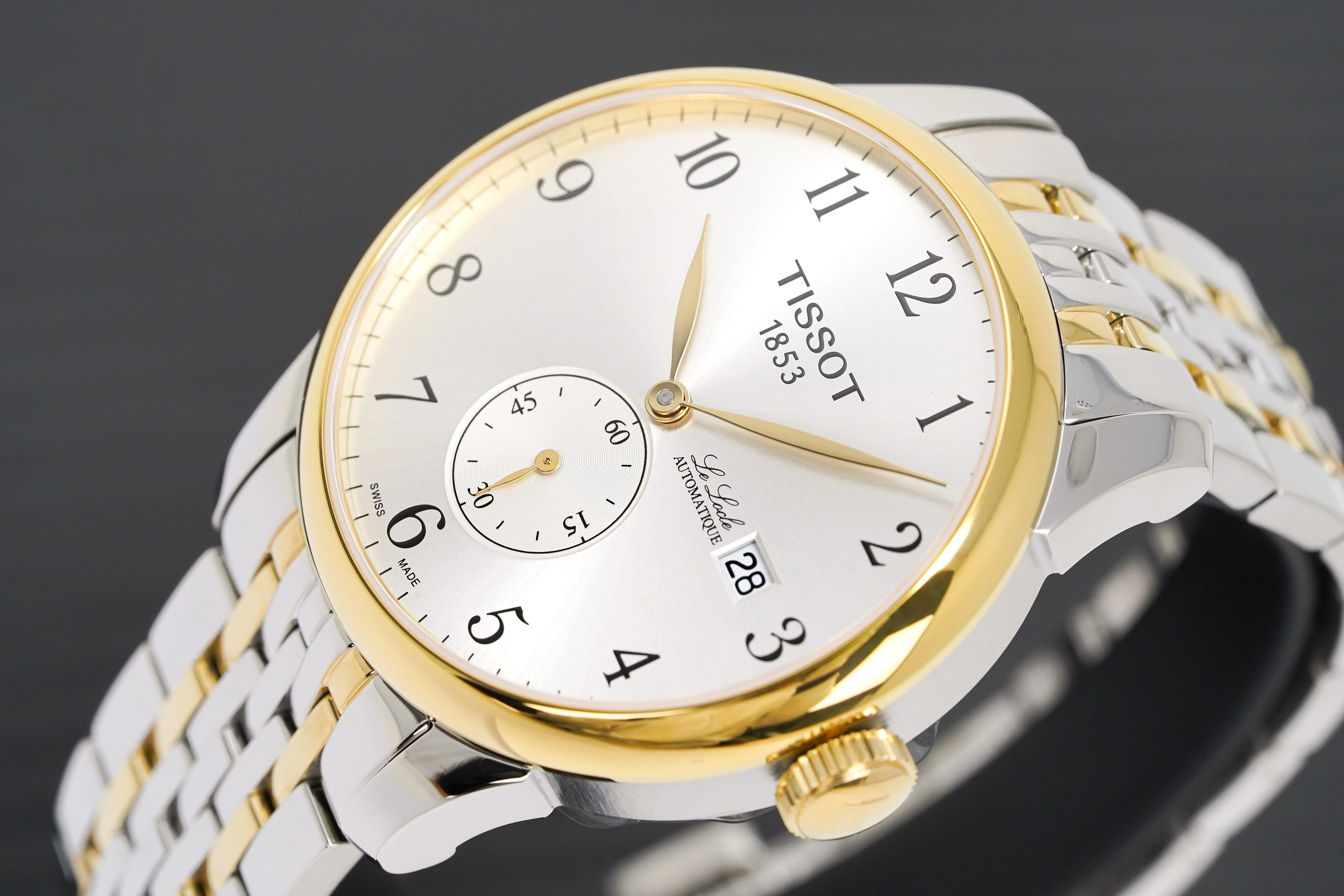 Tissot Le Locle Small Seconds Men's Silver Gold Watch - Image 3