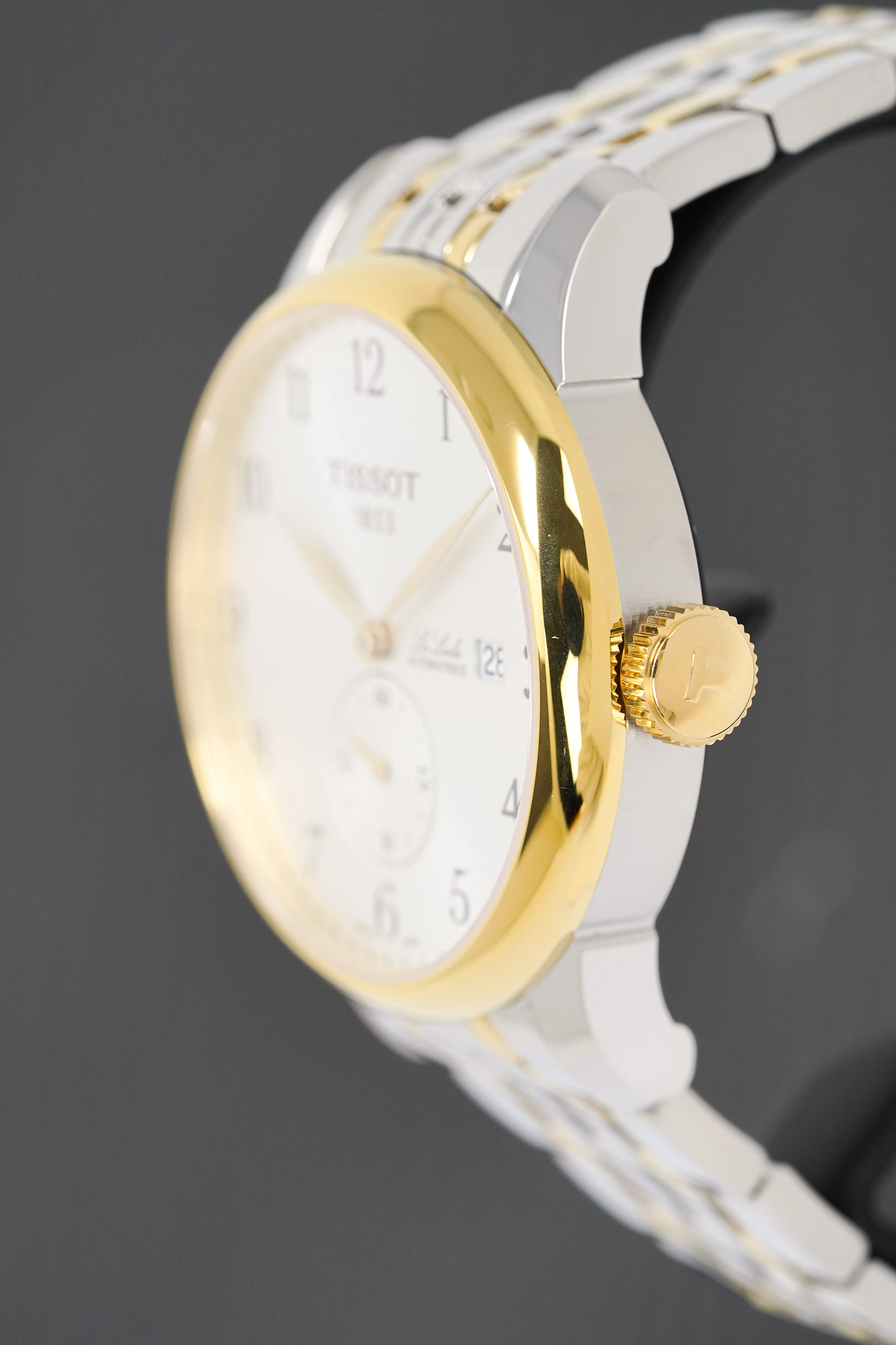 Tissot Le Locle Small Seconds Men's Silver Gold Watch - Image 6