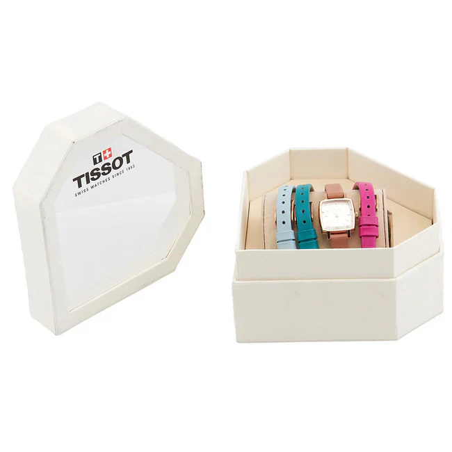 Tissot Lovely Summer Set Square Ladies' Rose Gold Watch - Image 2