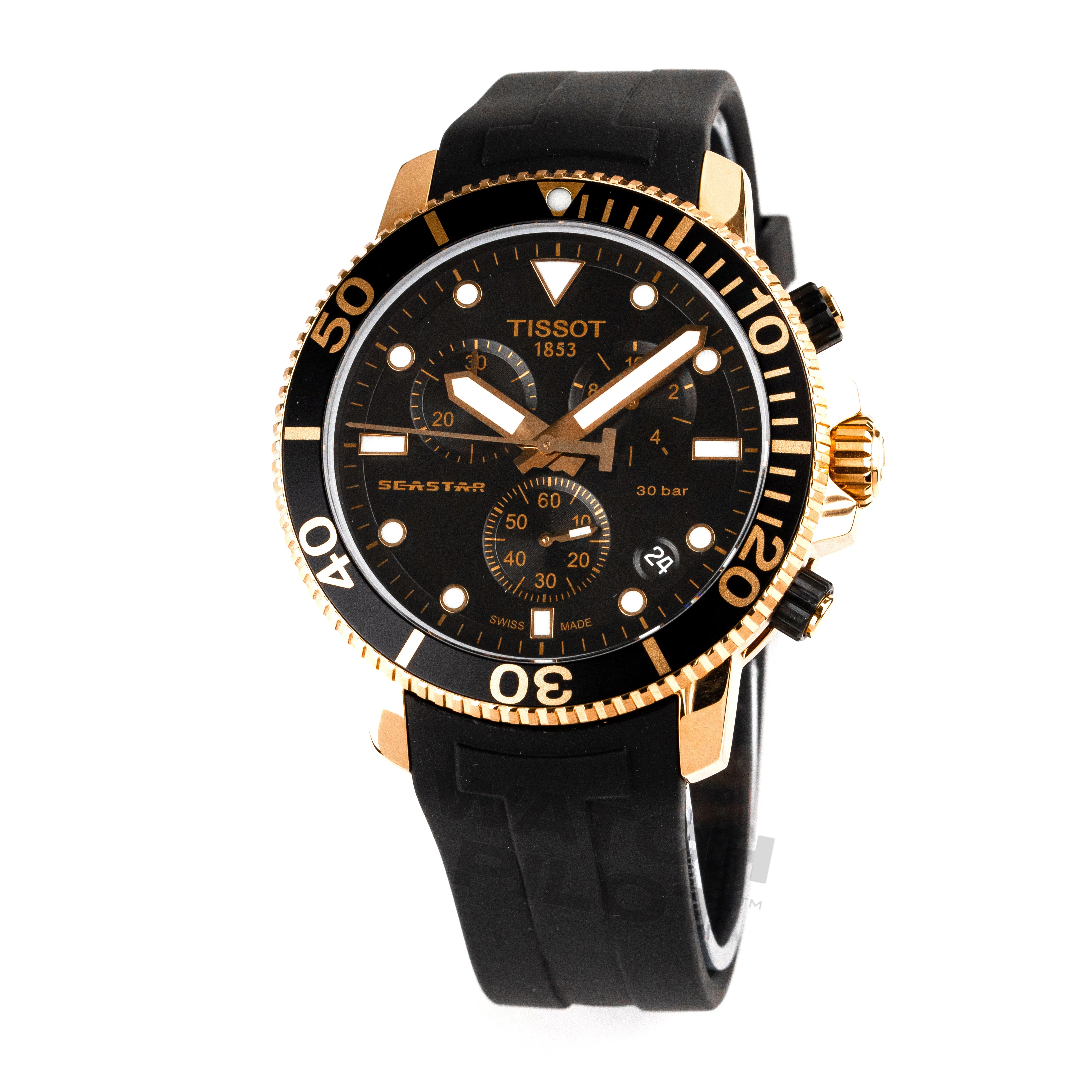 Tissot Seastar 1000 Chronograph Men's Black Watch