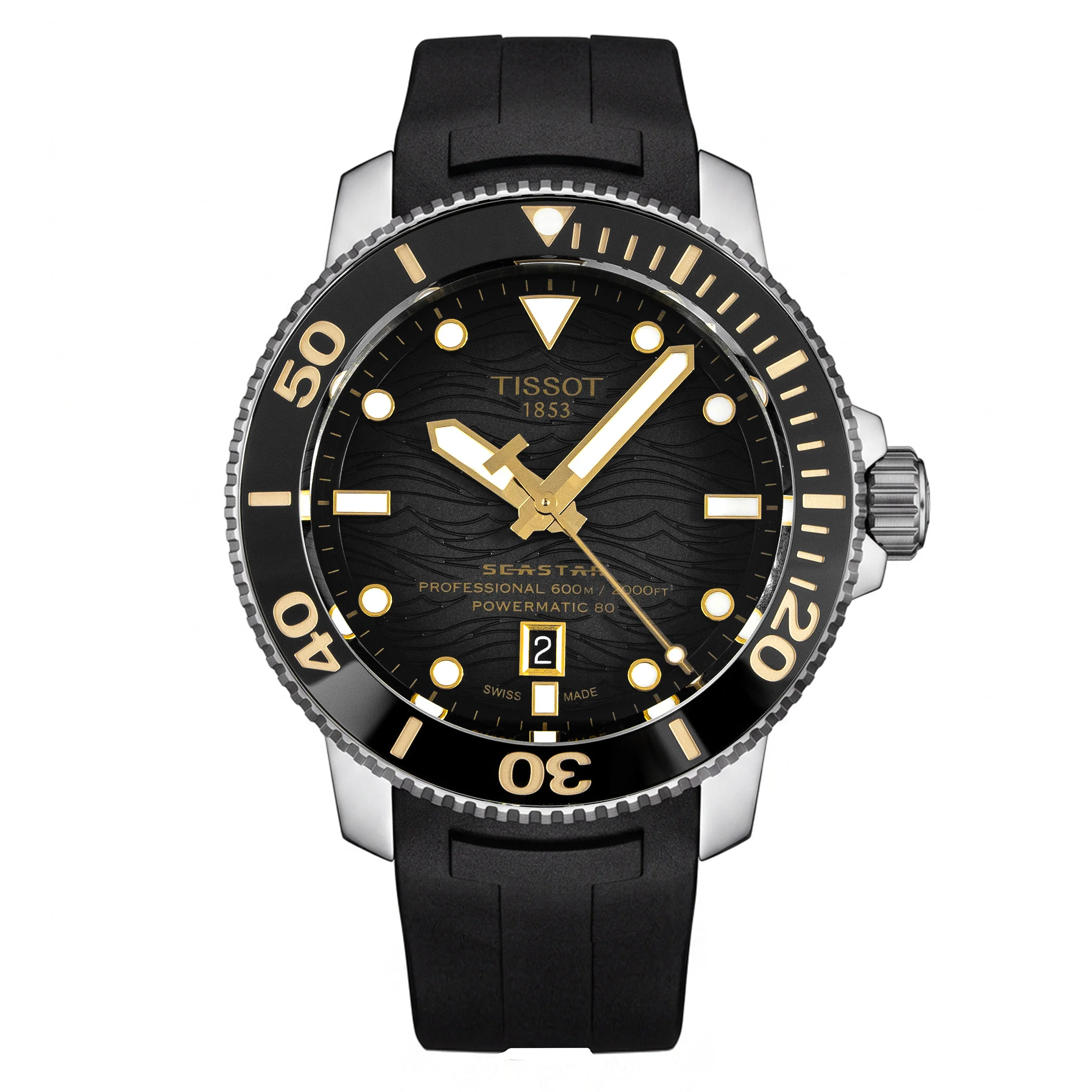 Tissot Seastar 2000 Professional Powermatic 80 Men's Black Watch