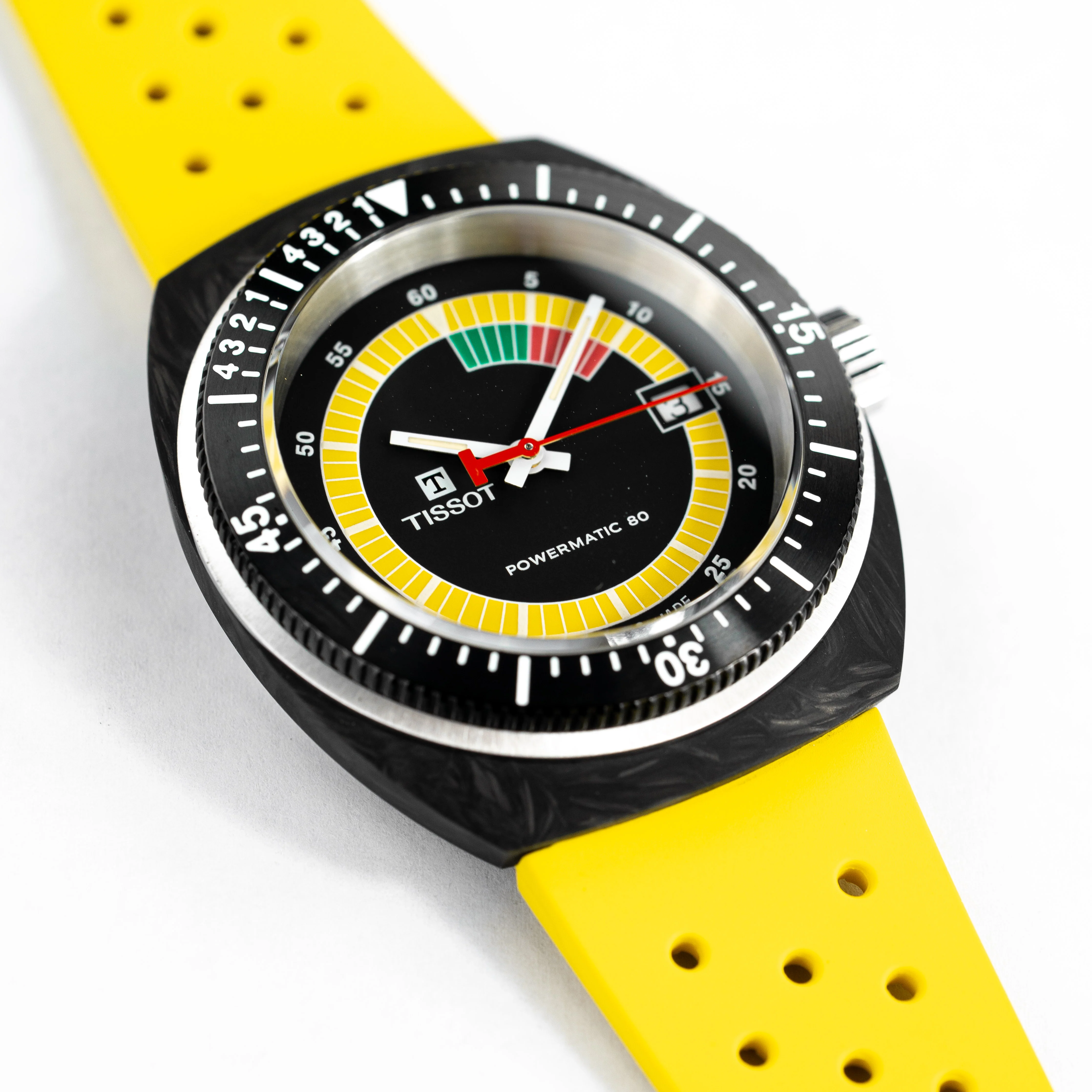 Tissot T-Sport Sideral Powermatic 80 Men's Yellow Watch - Image 5