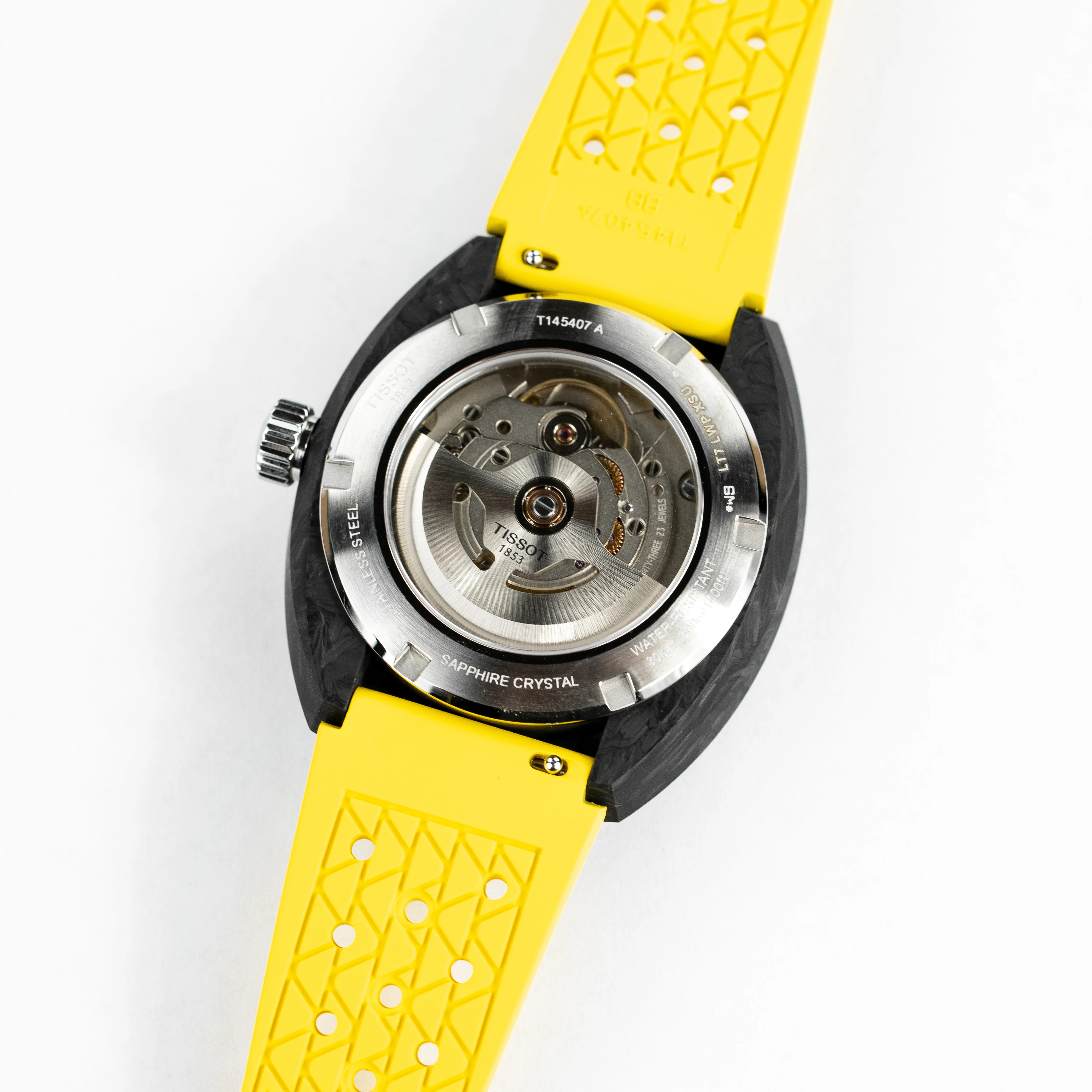 Tissot T-Sport Sideral Powermatic 80 Men's Yellow Watch - Image 6