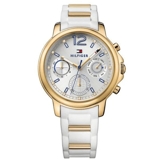 Tommy Hilfiger Ladies Watch Claudia Two Tone White