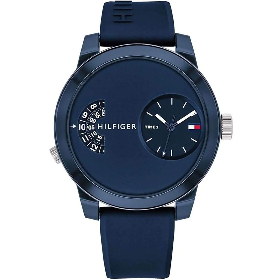 Tommy Hilfiger Men's Watch Denim Sport Dual Time Blue