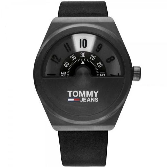 Tommy Hilfiger Men's Watch Monogram Pop Black