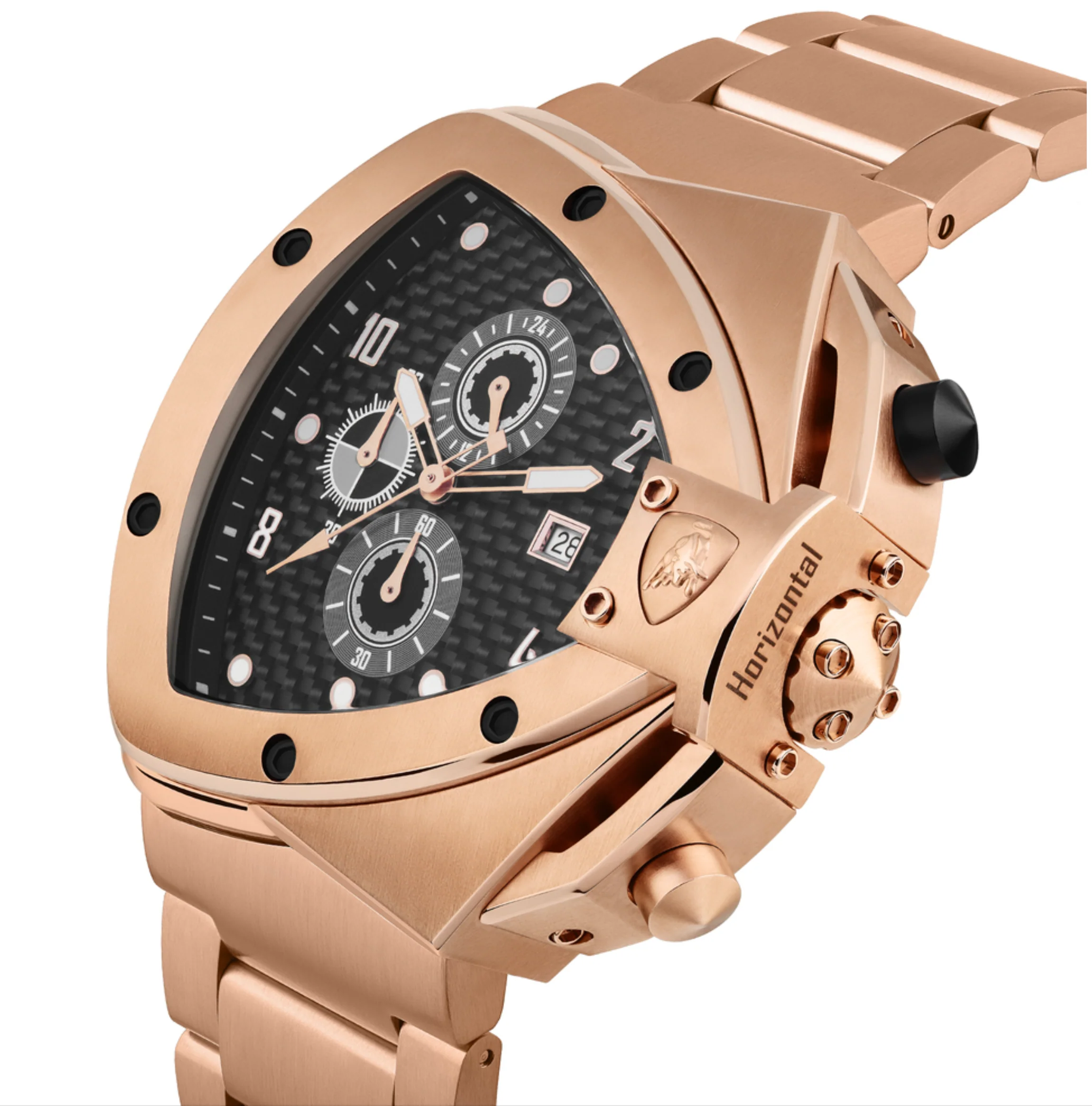 Tonino Lamborghini Men's Chronograph Watch Spyder Horizontal Rose Gold - Image 3