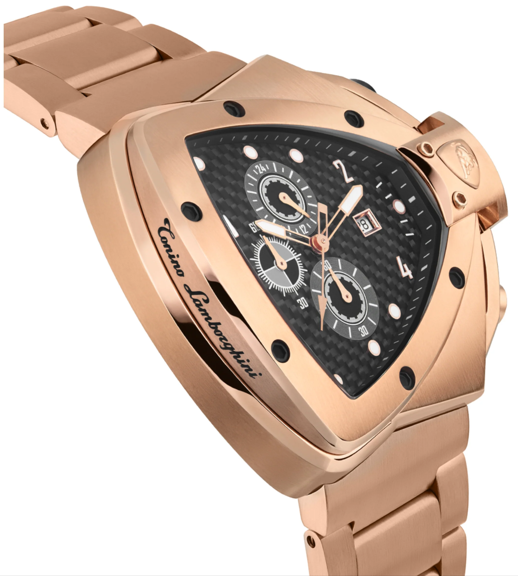 Tonino Lamborghini Men's Chronograph Watch Spyder Horizontal Rose Gold - Image 4