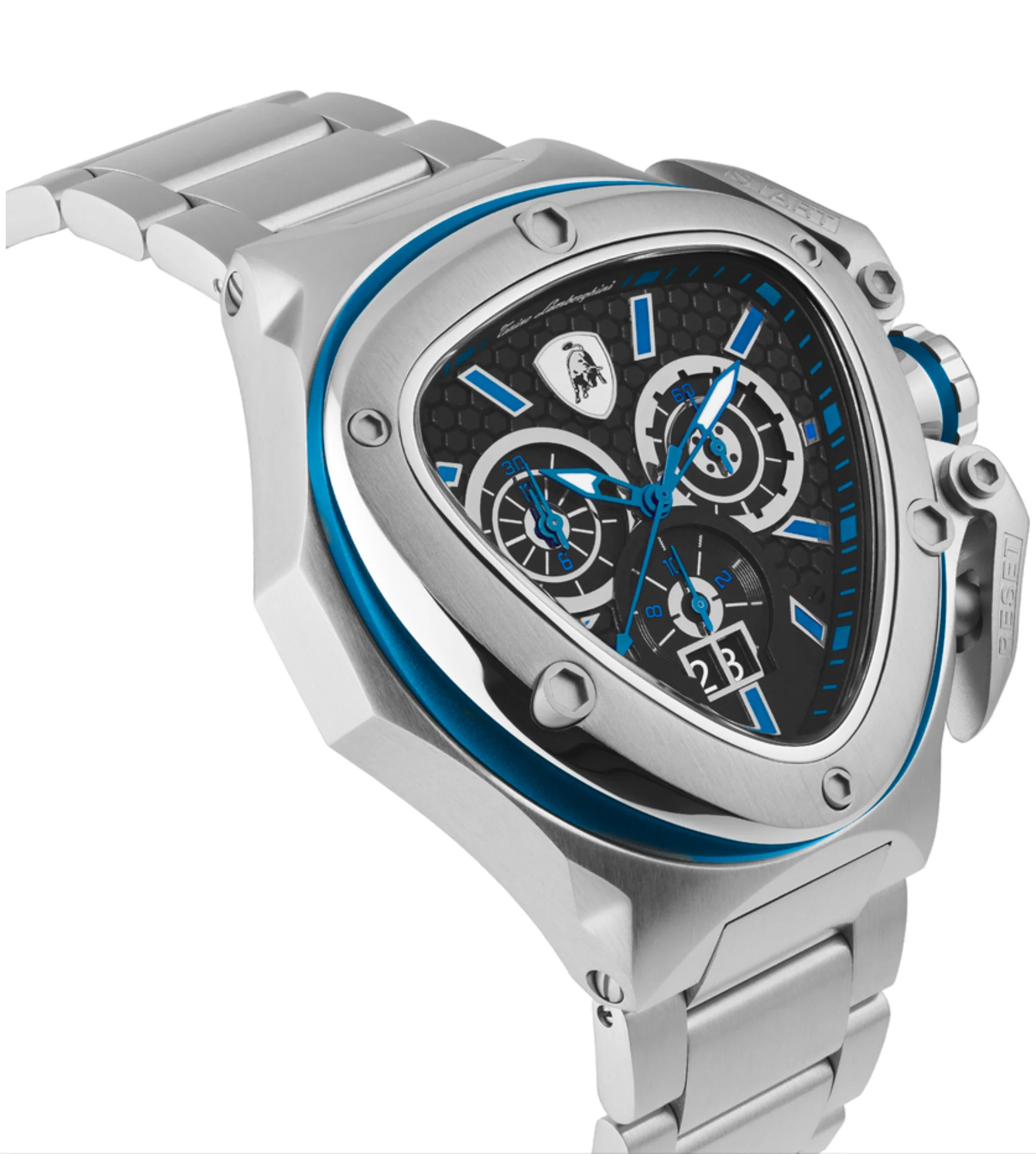 Tonino Lamborghini Spyder X SS Chronograph Date steel Blue - Image 3