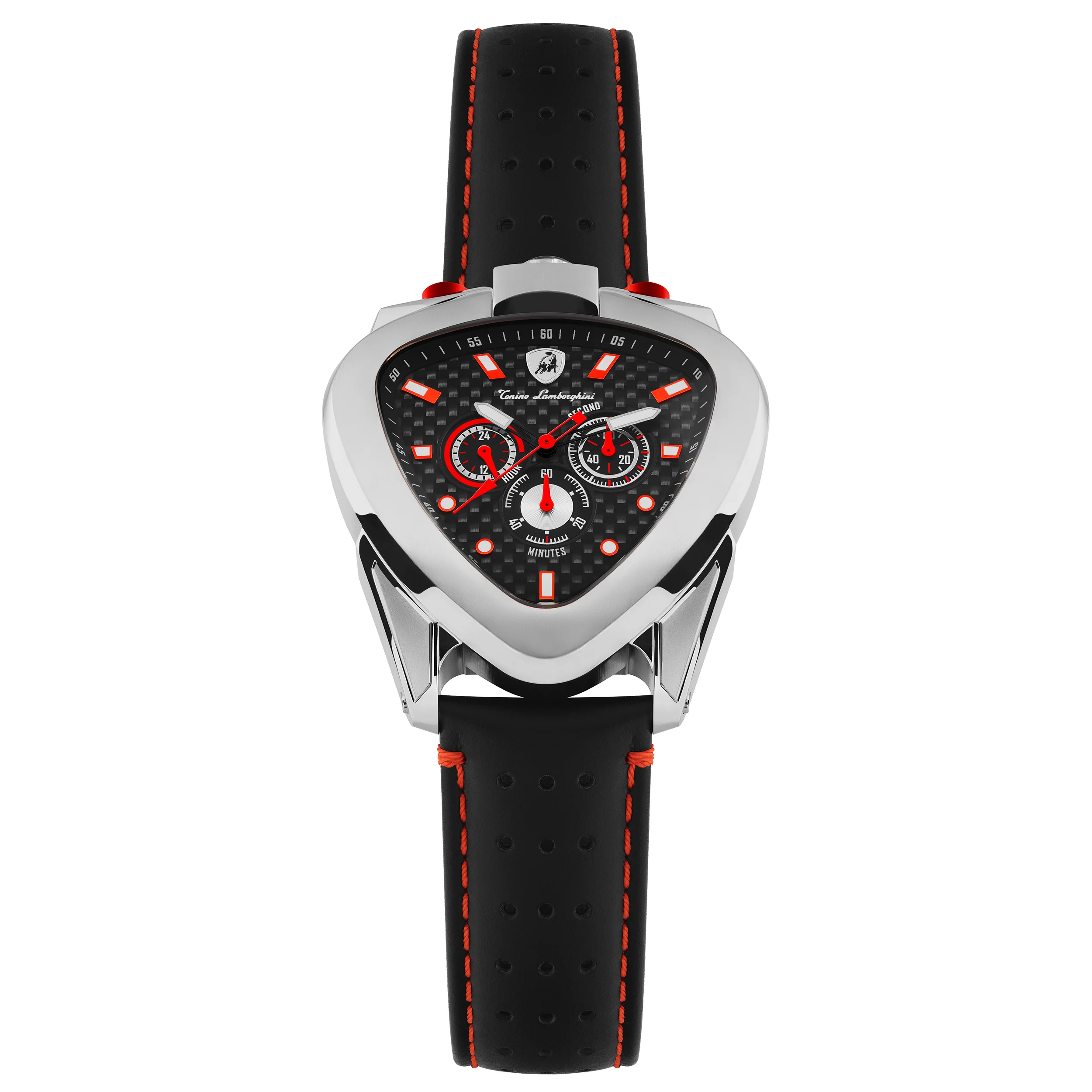 Tonino Lamborghini Spyder 12 H Men's Black Silver Chronograph Watch - Image 4