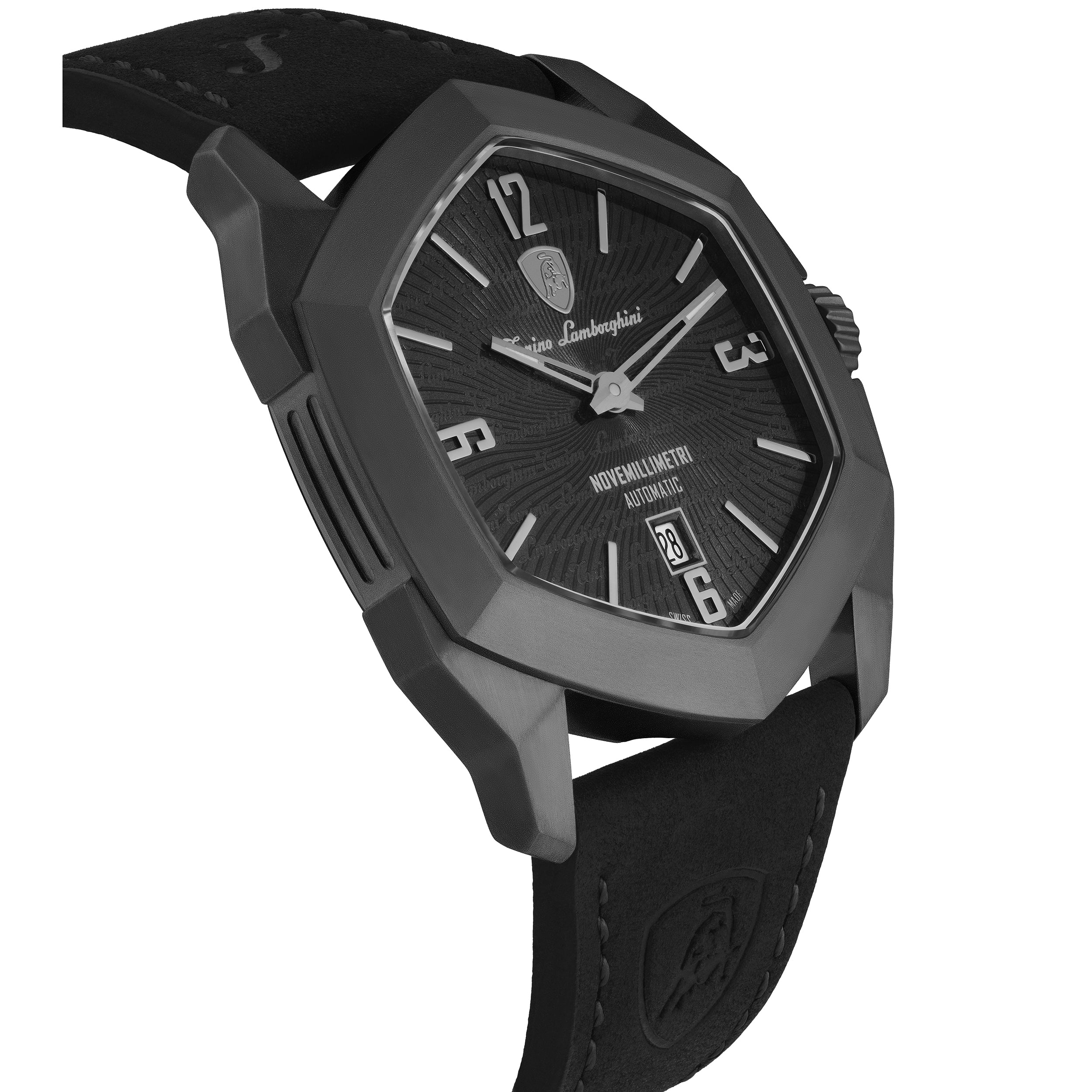 Tonino Lamborghini Novemillimetri Men's Black Automatic Watch - Image 4