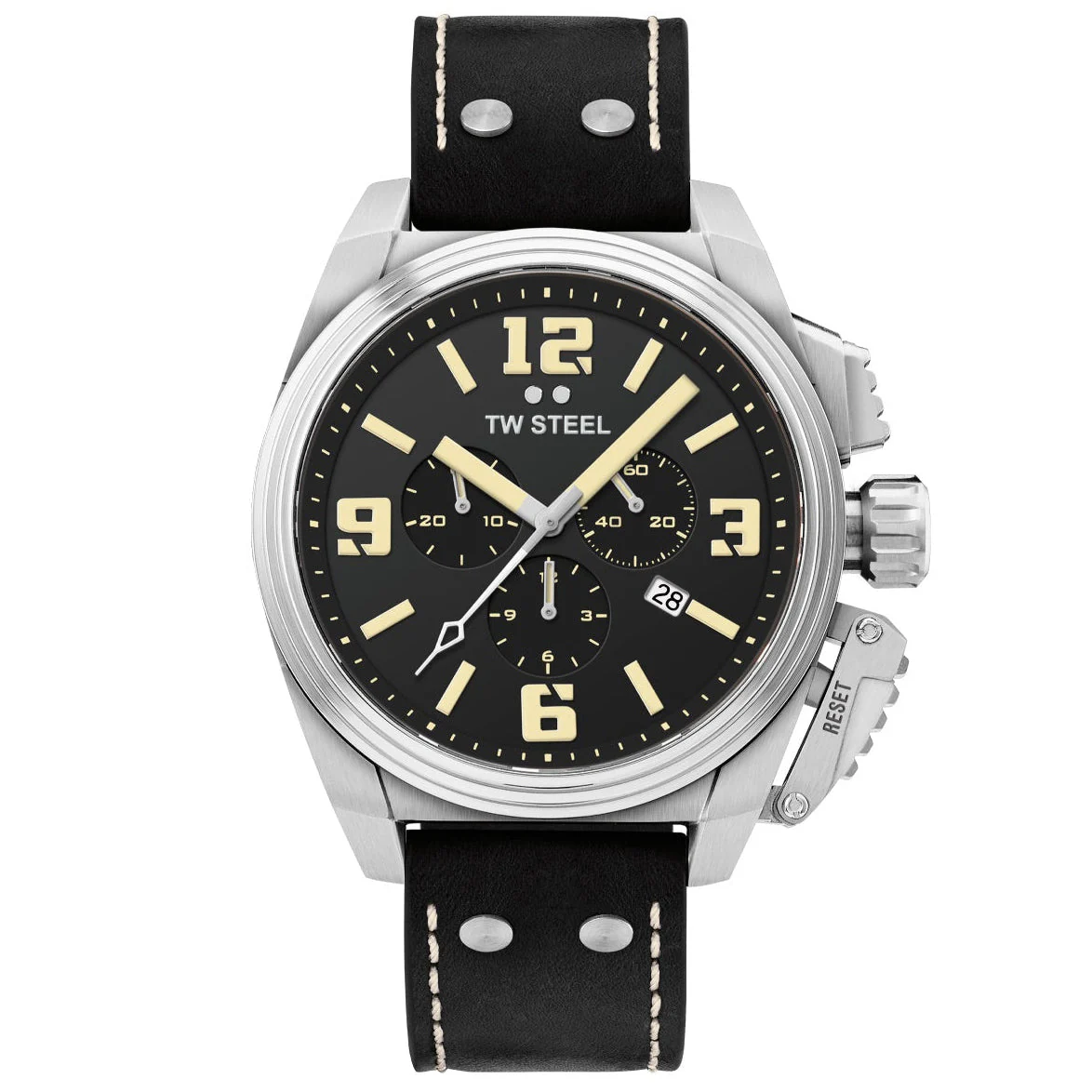 TW Steel Men's Black Canteen Watch
