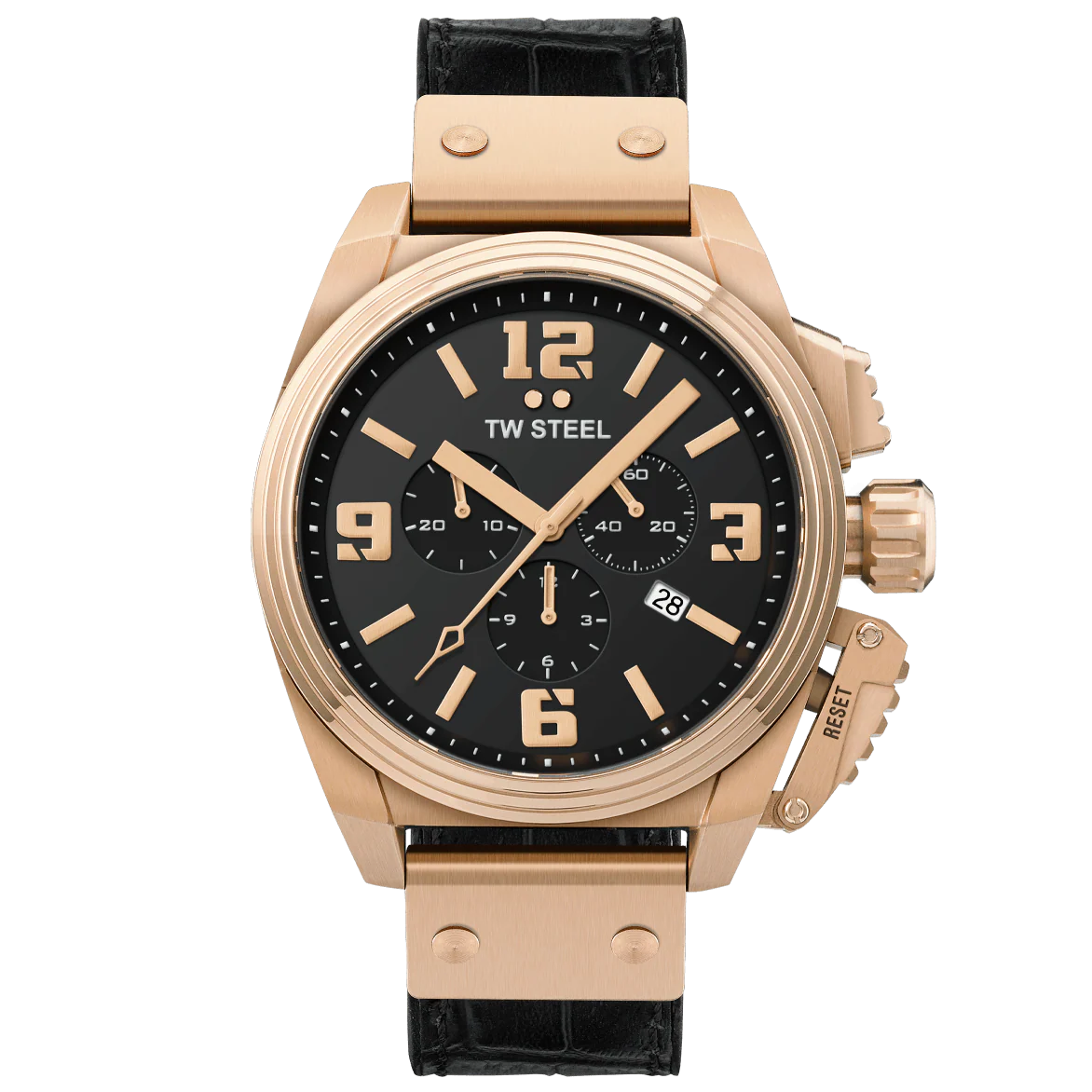TW Steel Men's Black Canteen Watch