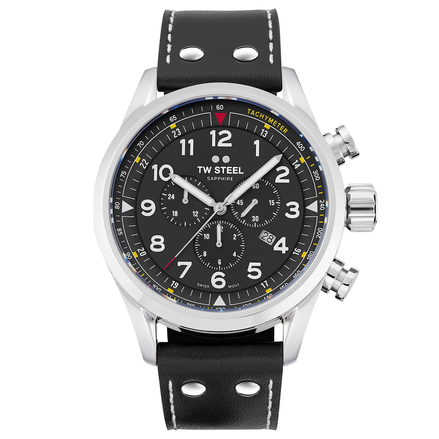 TW Steel Men's Black Swiss Volante Watch