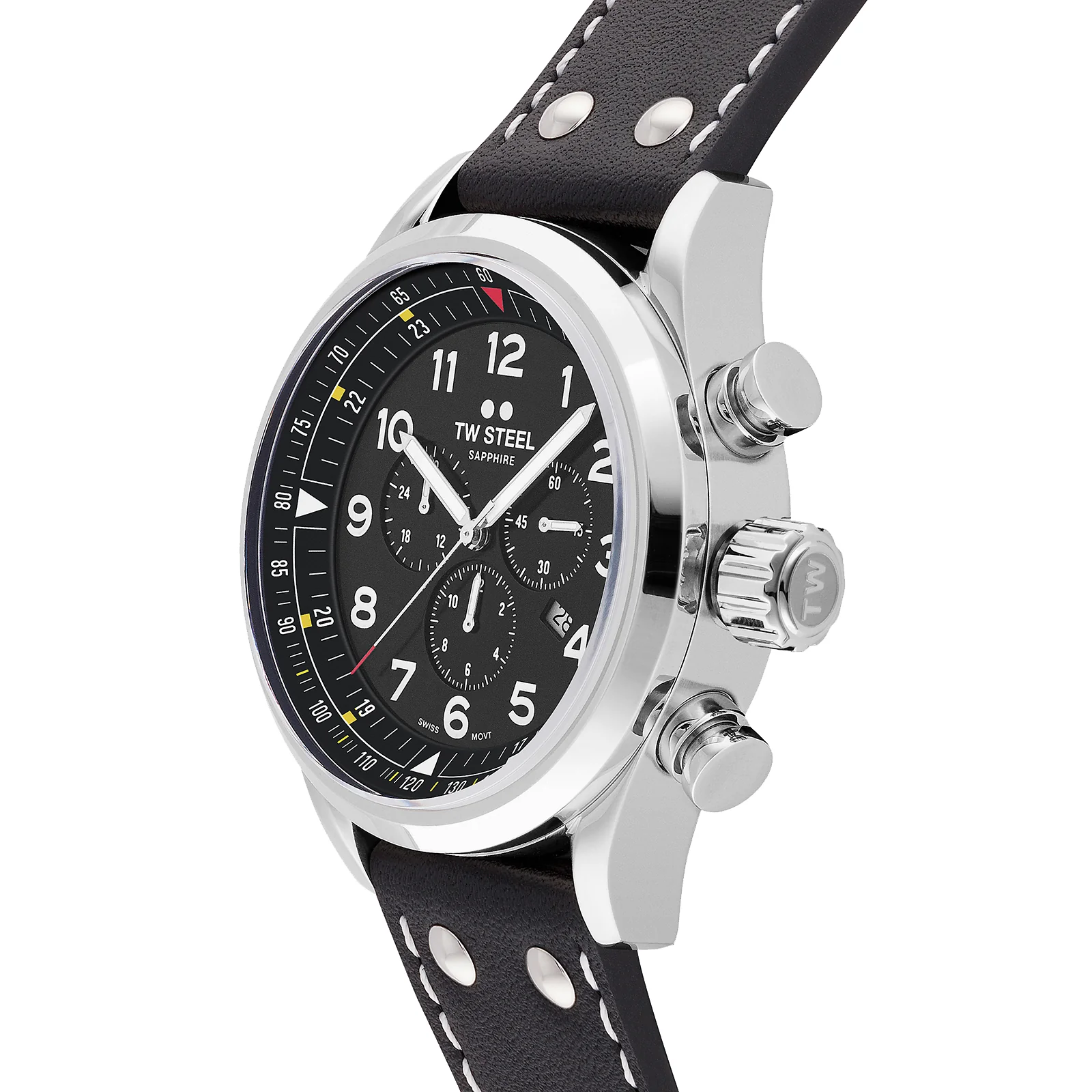 TW Steel Men's Black Swiss Volante Watch - Image 2